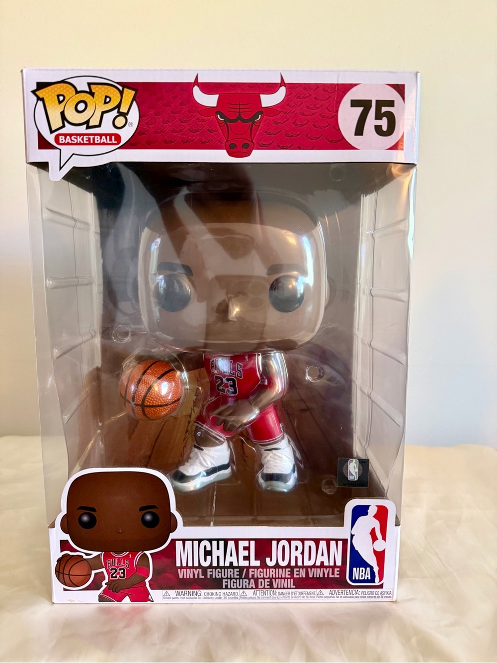 Funko Red and White Michael Jordan Vinyl Figure - Chicago Bulls #75